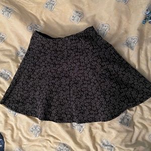 Neutral, patterned skirt